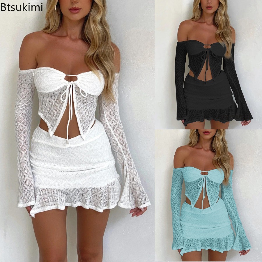 Lace Trim Cami - Новый женский сексуальный комплект из 2
