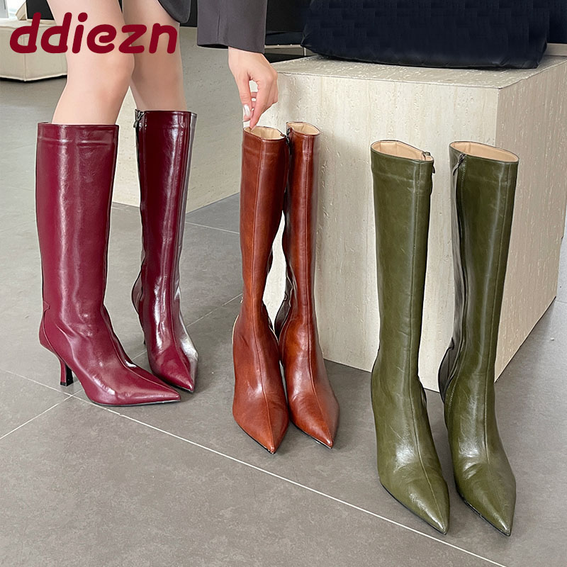 Women'S Fashion Knee High Boots - Модные женские сапоги до колена с