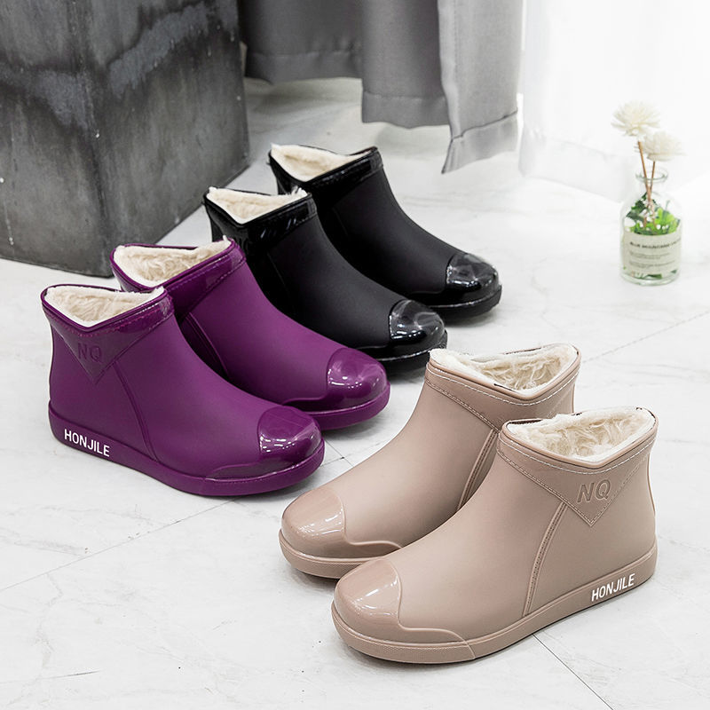 Women'S Fashion Rain Boots - Новые женские модные резиновые сапоги-галоши фиолетового