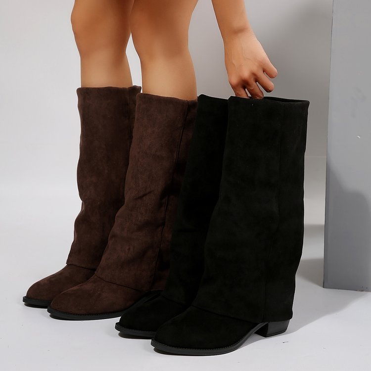 Women'S Fashion Winter 2025 - Женские сапоги до колена, осенняя модная