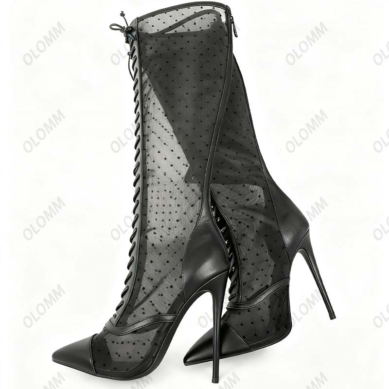 Olomm Artisan Сапоги из прозра – обзор и цена Women'S Fashion Knee High Boots