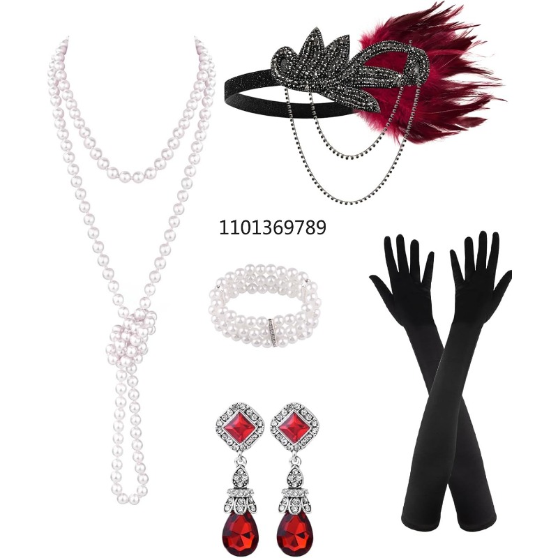 Набор из 6 аксессуаров в стиле – обзор и цена Women'S Fashion Roaring 20S