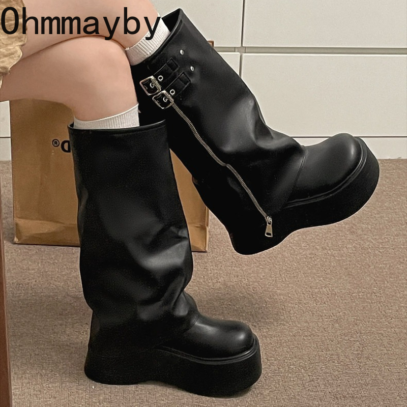Зимние женские сапоги в стиле  – обзор и цена Women'S Fashion Knee High Boots