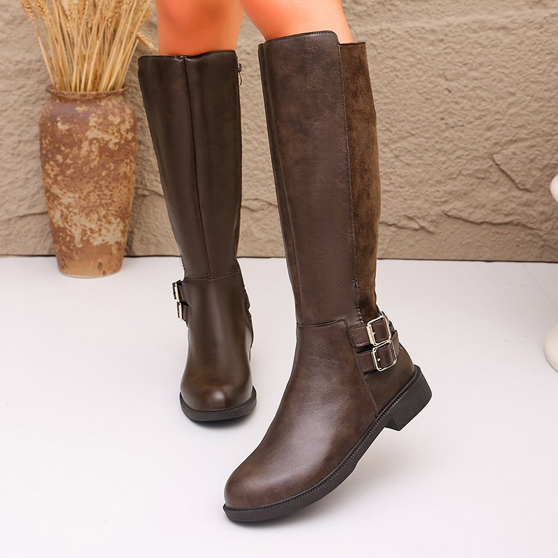 Модные коричневые женские сапо – обзор и цена Women'S Fashion Knee High Boots