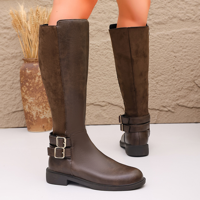 Модные коричневые женские сапо – обзор и цена Women'S Fashion Knee High Boots